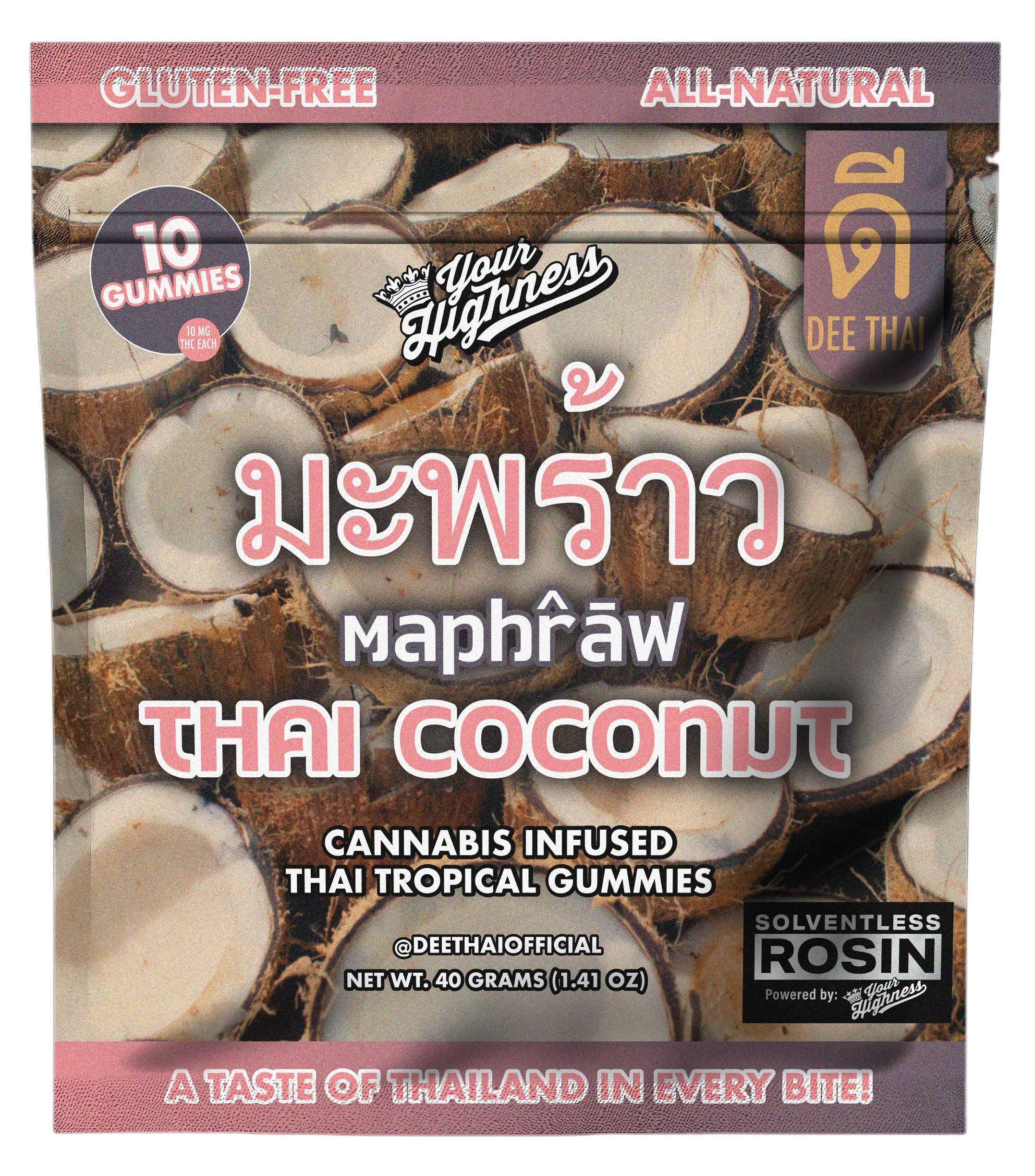 Thai Coconut Indica Gummies 10pk